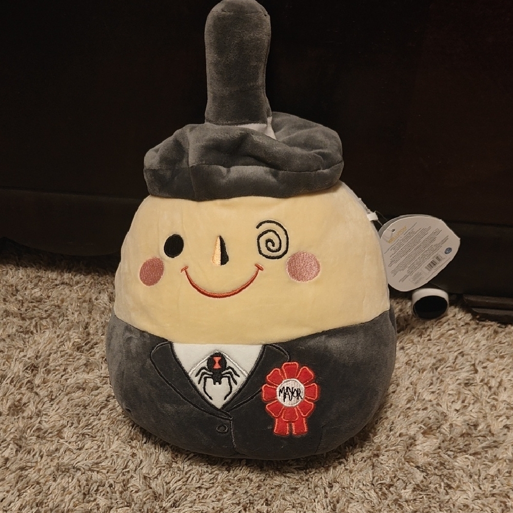 Mayor Plush Toy with Black and Cream Colors